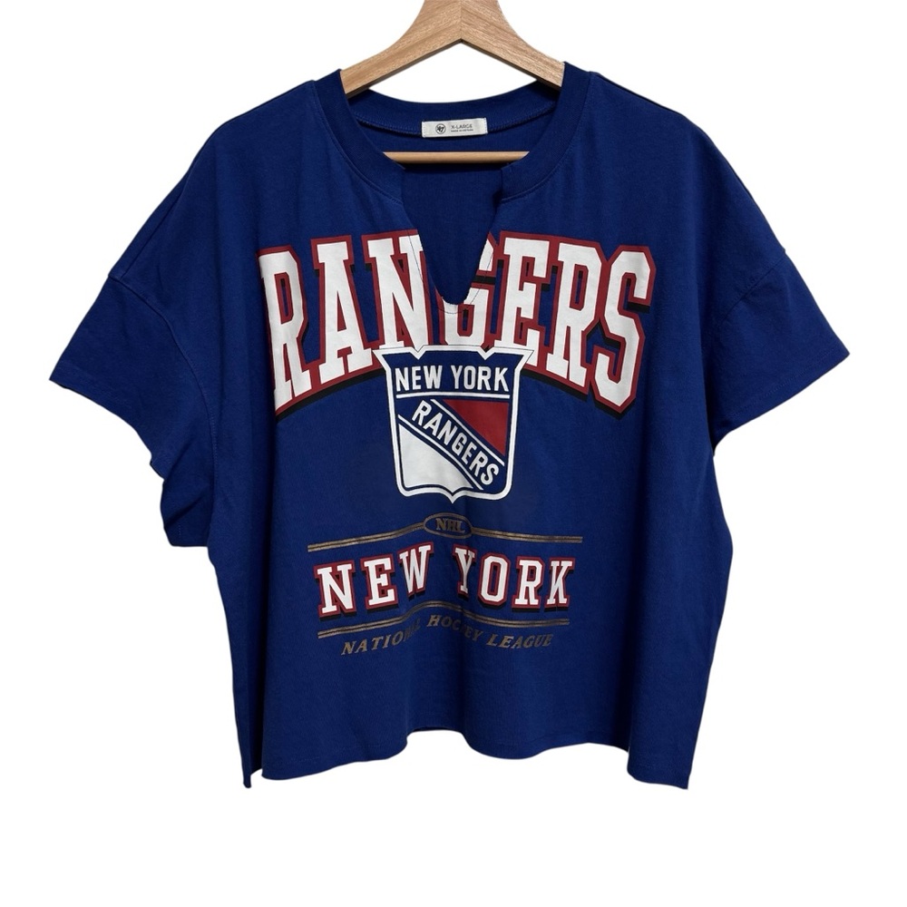 New York Rangers Graphic Short Sleeve Tee - Blue